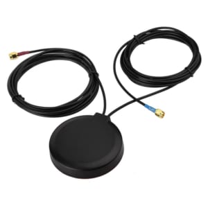 External 2-in-1 Active GPS/GNSS 4G LTE SMA Combo Antenna 698-2700/1575.42MHz Magnetic/Adhesive Mount